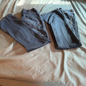 Two pairs Boys Jeans Size 16 adjustable waist Children’s Place Never Worn